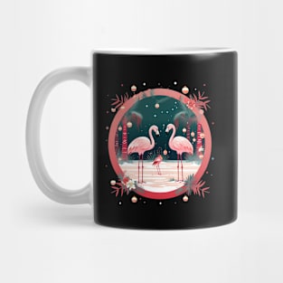 Flamingo Flock Sunset, Xmas,  Love Flamingos Mug